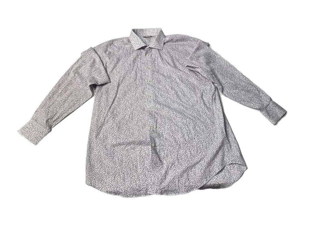 Thomas Dean Collection XLT Men's Luxury European Fabric Floral Dress Shirt